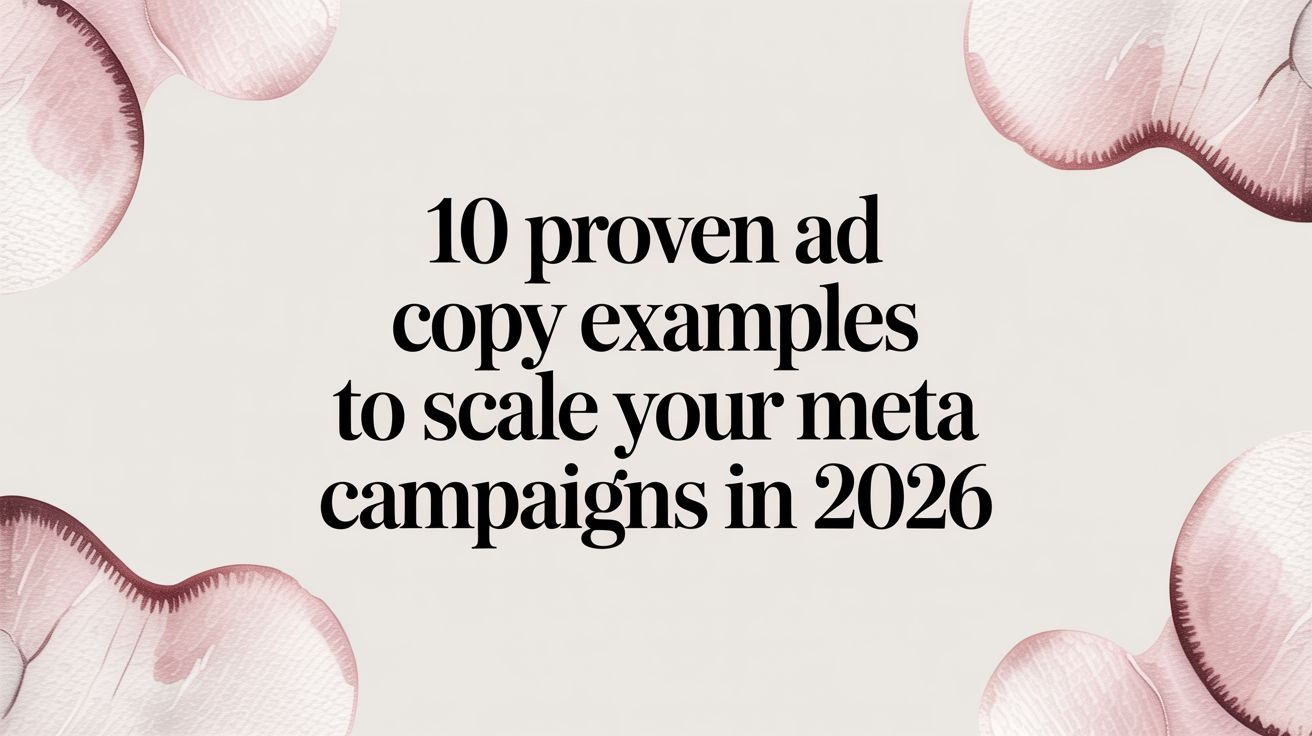 10 Proven Ad Copy Examples to Scale Your Meta… | AdStellar