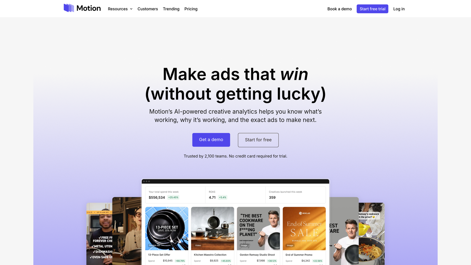 Motionapp Best Ad Creative Cloning Tool for Meta Ads… | AdStellar