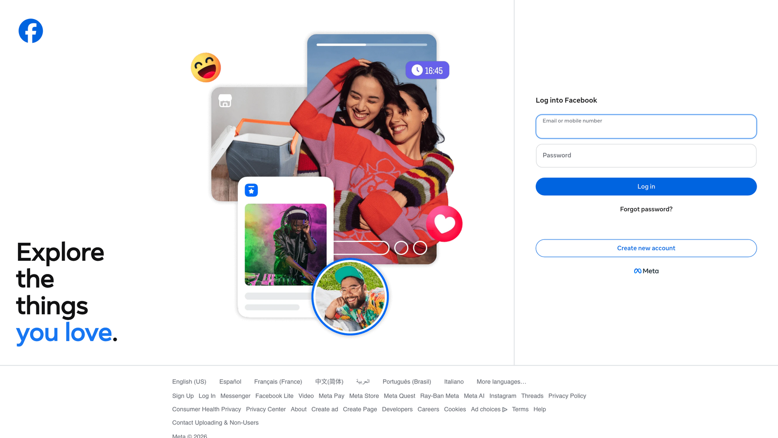 Screenshot of Meta Advantage+ Creative website