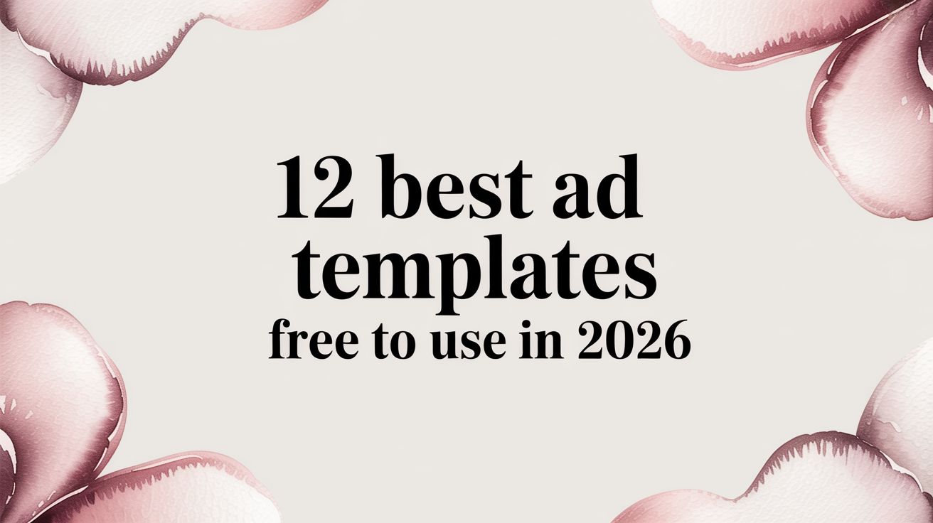 12 Best Ad Templates Free to Use in 2026 | AdStellar