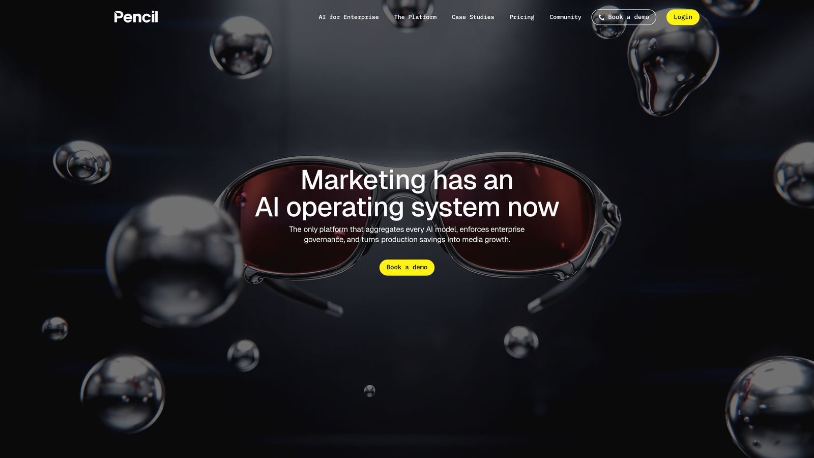 Screenshot of Pencil (by Brandtech) website