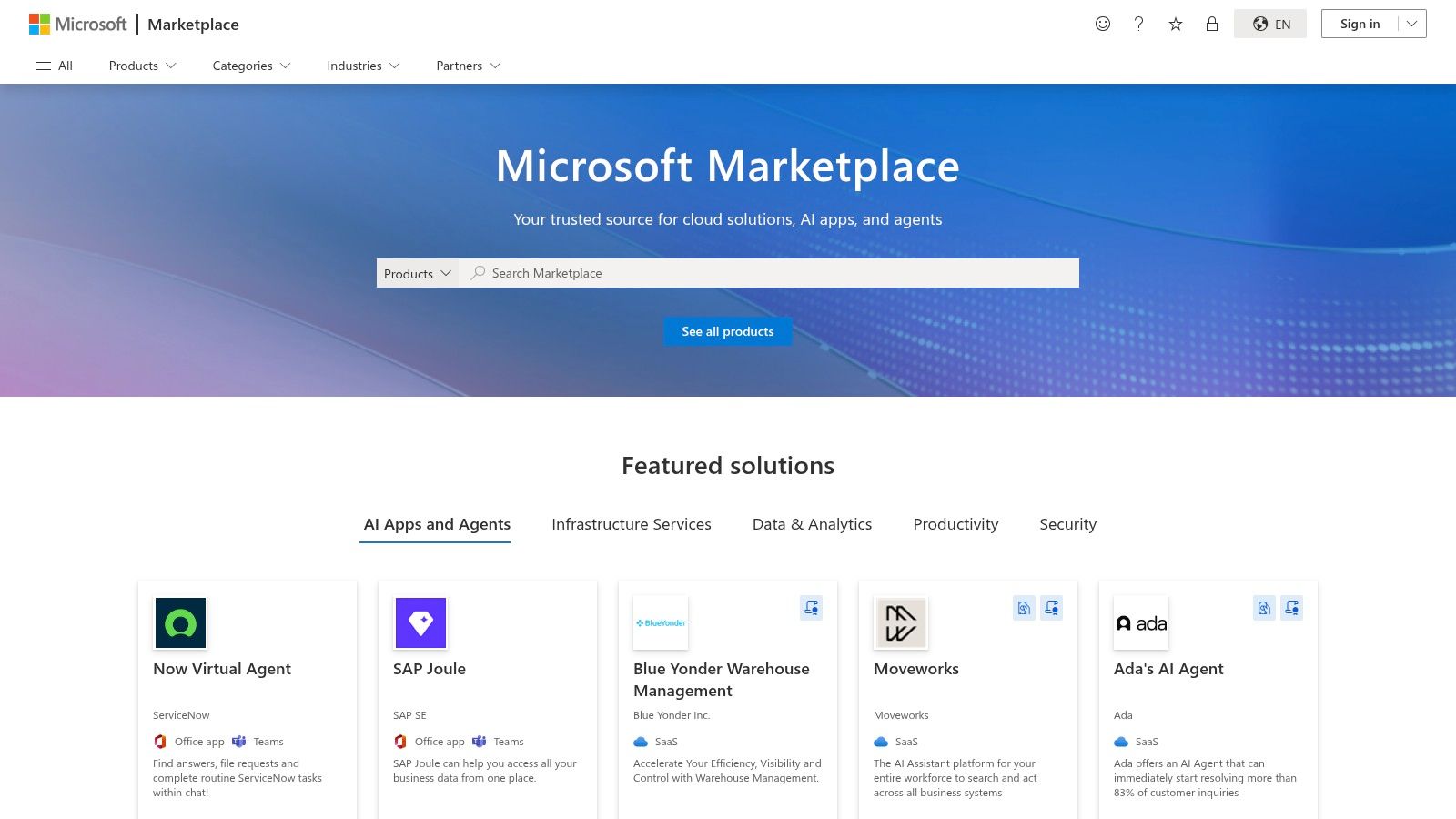 Microsoft Marketplace