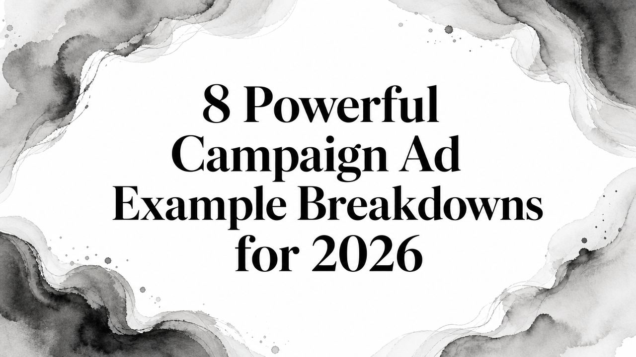 8 Powerful Campaign Ad Example Breakdowns for… | AdStellar