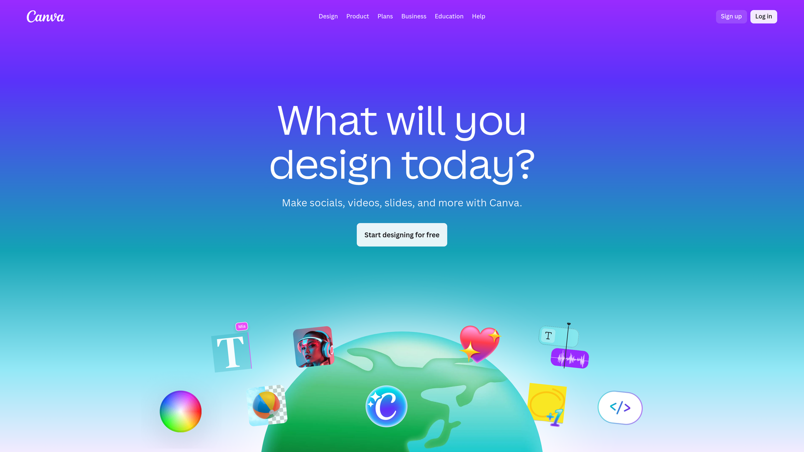 Screenshot of Canva Pro website