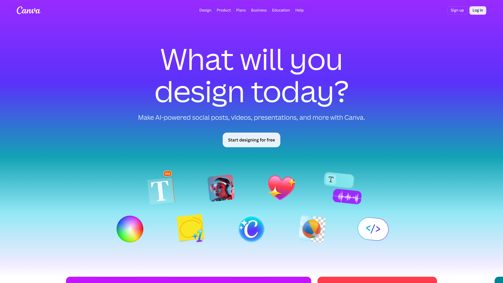 Screenshot of Canva Magic Studio website