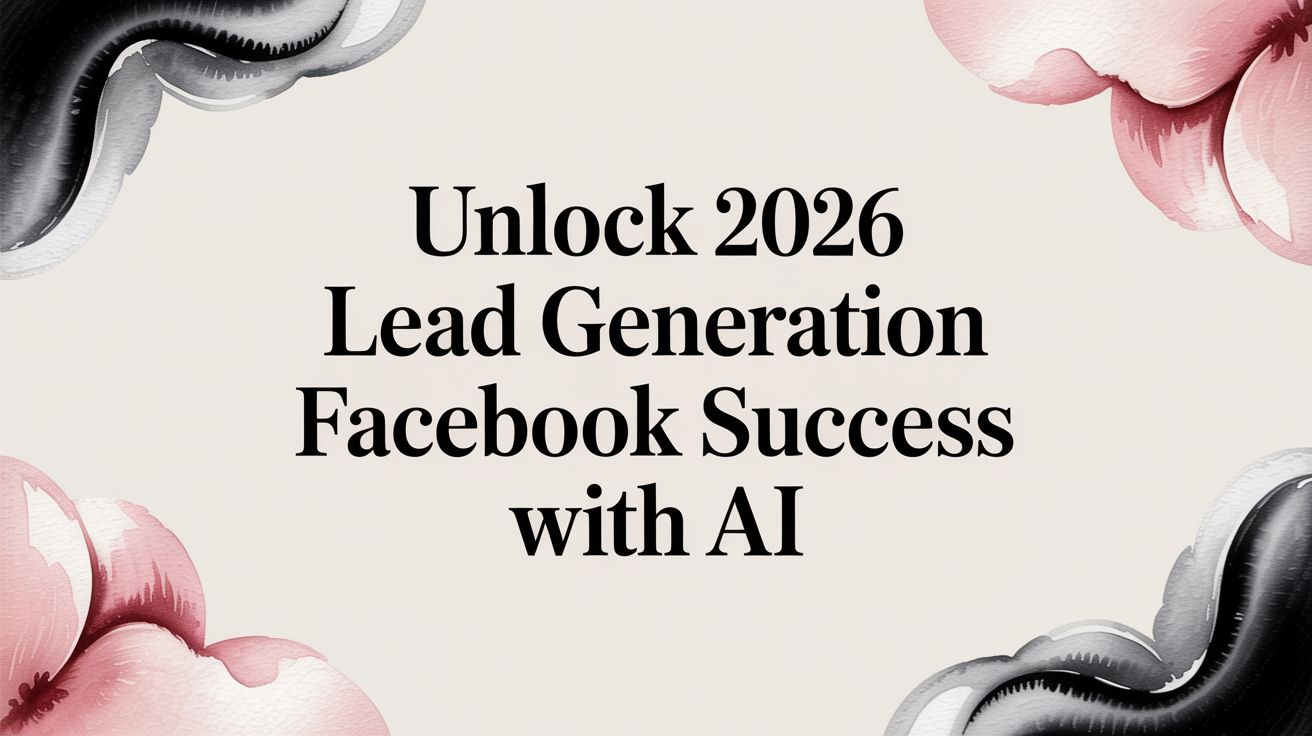 Unlock 2026 Lead Generation Facebook Success… | AdStellar