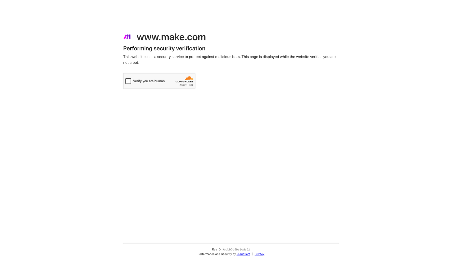 Screenshot of Make website