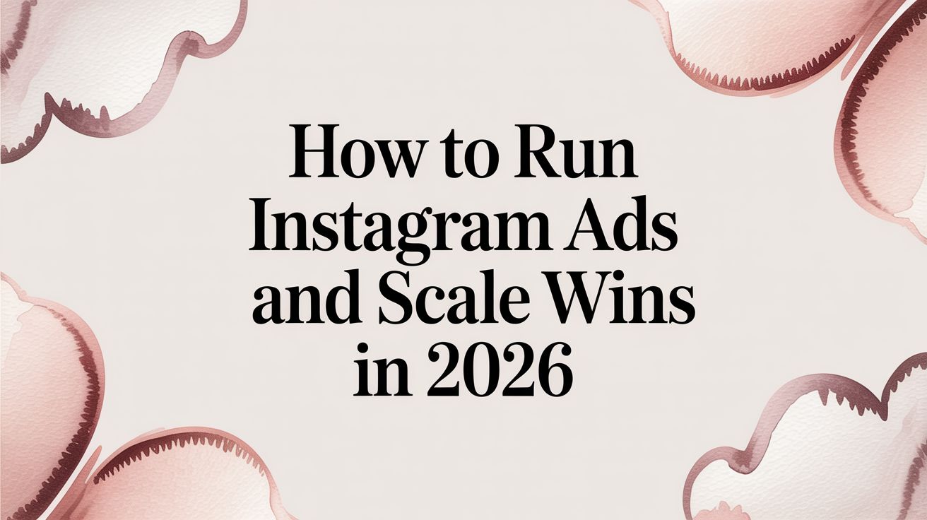 How to Run Instagram Ads and Scale Wins in 2026 | AdStellar
